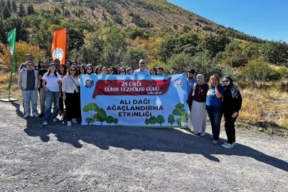 Dünya Eczacılar Günü'nde Ali Dağı'na fidan ektiler