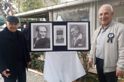 Kadir Elmaz’dan Atatürk temalı karakalem sergisi