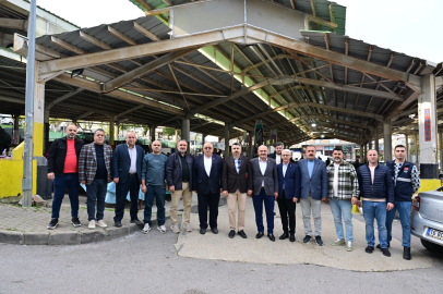 Bursa Yıldırım'da Başkan Yılmaz pazar esnafıyla buluştu