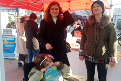 Edirne Keşan'da gönüllü öğretmenlerden SMA hastası Melek'e destek